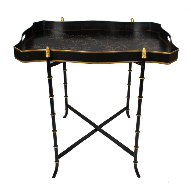 Rosdorf Park Stow 17.5'' Tall Iron Tray Top End Table Wayfair